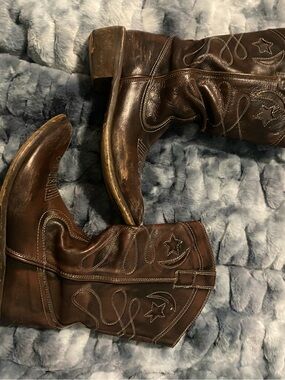 Aldo Brown Western Cowboy Boots